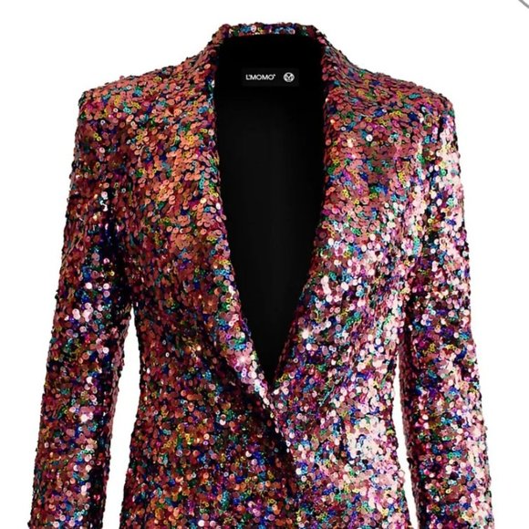 L'MOMO Sequin Blazer Size S multi-colour - Picture 1 of 6